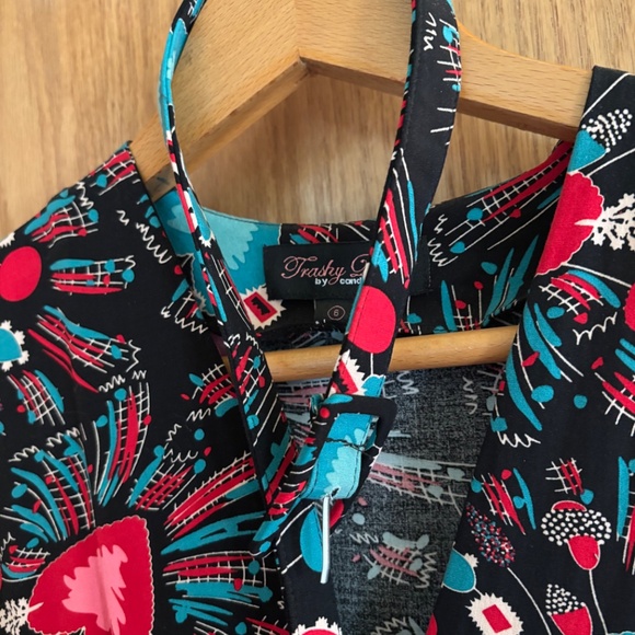 Trashy Diva Sadie Bustle Dress Sacred Hearts Size 6 Small - Picture 6 of 9